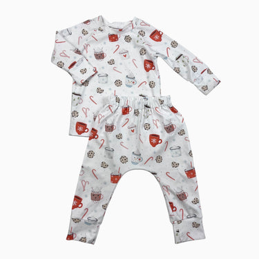 Pyjama blanc 'cookies' 6-9M