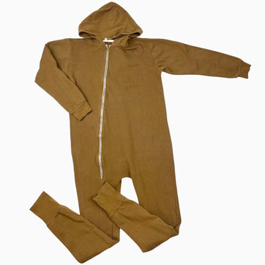 Combi caramel à capuchon en coton bio 11-12Y