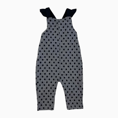 Salopette à pois noirs 6M