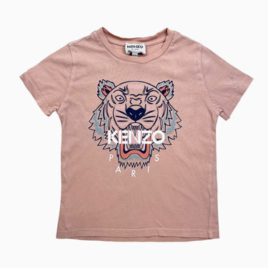 T-shirt rose poudré tigre 5Y