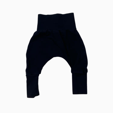 Pantalon noir en coton et lycra 0-6M