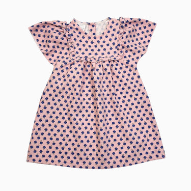 Robe rose fleurie 4Y