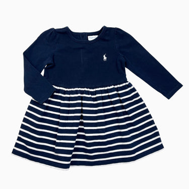 Robe marine à rayures 18M