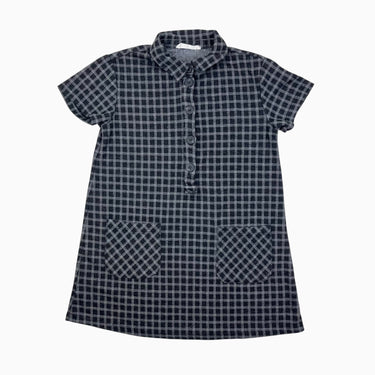 Robe à carreaux gris et noirs 9Y