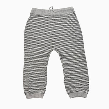 Pantalon gris en coton gaufré 2-3Y