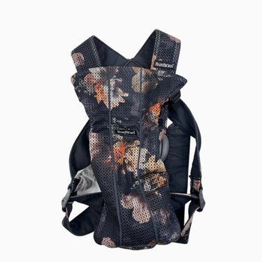 Porte-bébé noir fleuri 3,2 à 5KG