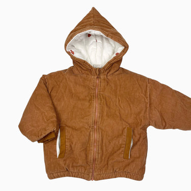 Manteau à capuchon érable en corduroy 4Y