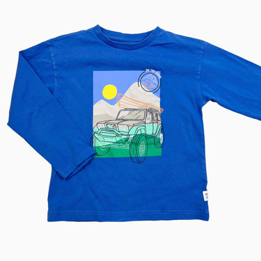 Chandail bleu 'on the road' 6Y