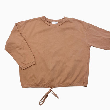 Chandail butterscotch en coton noué devant 5Y