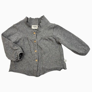 Cardigan gris en coton et élastane 12M