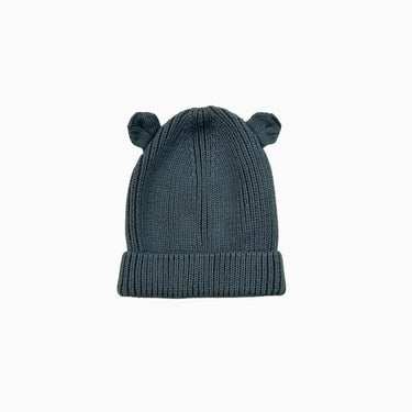 Tuque grise tricot coton 6-9M