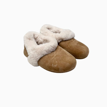 Pantoufles en effet suède doublées en peluche 22-23EU
