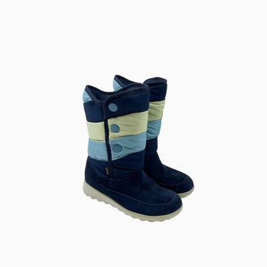 Bottes 'Aspen' marine, aqua et pistache en suède doublées 29EU