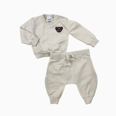 Ensemble vanille en laine de mérinos 6M