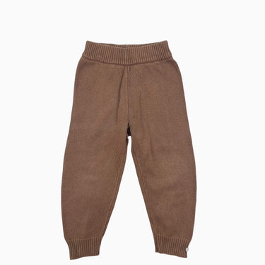Pantalon noisette en tricot de coton 4-5Y