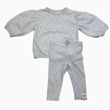 Ensemble gris pull et legging 6-9M