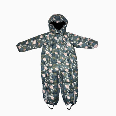 Habit de neige à imprimé floral en poly doublé en polar 18-24M