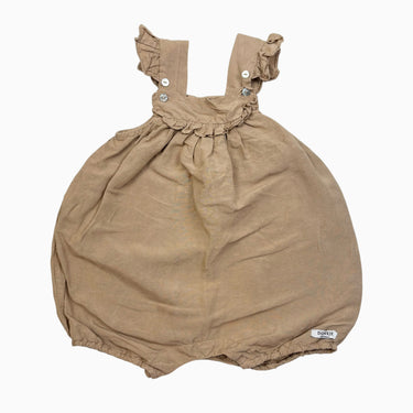 Barboteuse latté en lin et viscose 9-12M