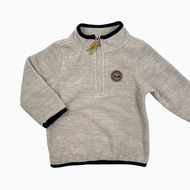 Pull demi-zip sable en polar 12M