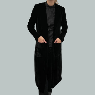 Peignoir en velours de soie et viscose pour femmes (M) 10