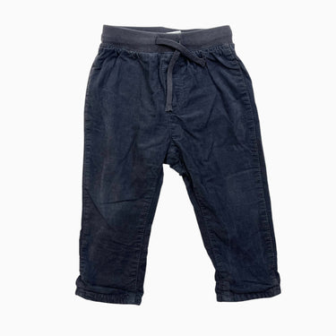 Pantalon anthracite en corduroy 6-9M