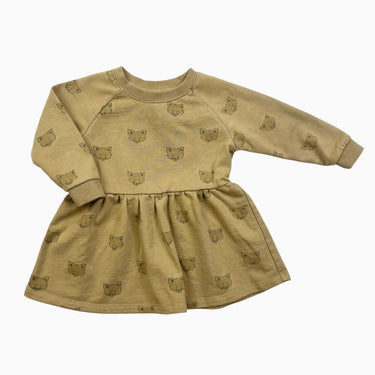 Robe jaune 'renards' 6-12M