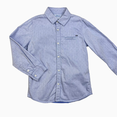 Chemise bleue à pois 'slim fit' 5Y