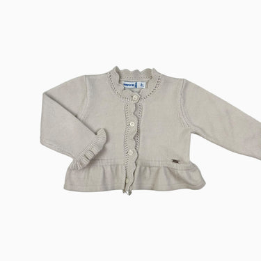 Cardigan tricot viscose et poly 9M