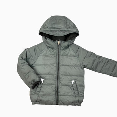 Manteau style puffer eucalyptus réversible olive 3-4Y