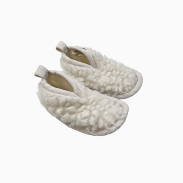 Pantoufles crème en laine XL 2-3Y