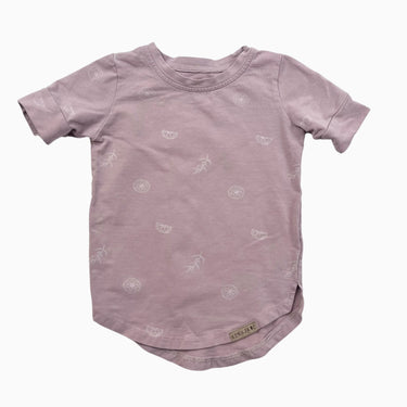T-shirt vieux-rose 'agrumes' 12-24M
