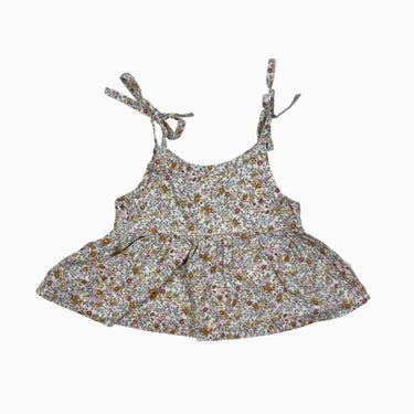 Cami fleurie en coton 0-3M