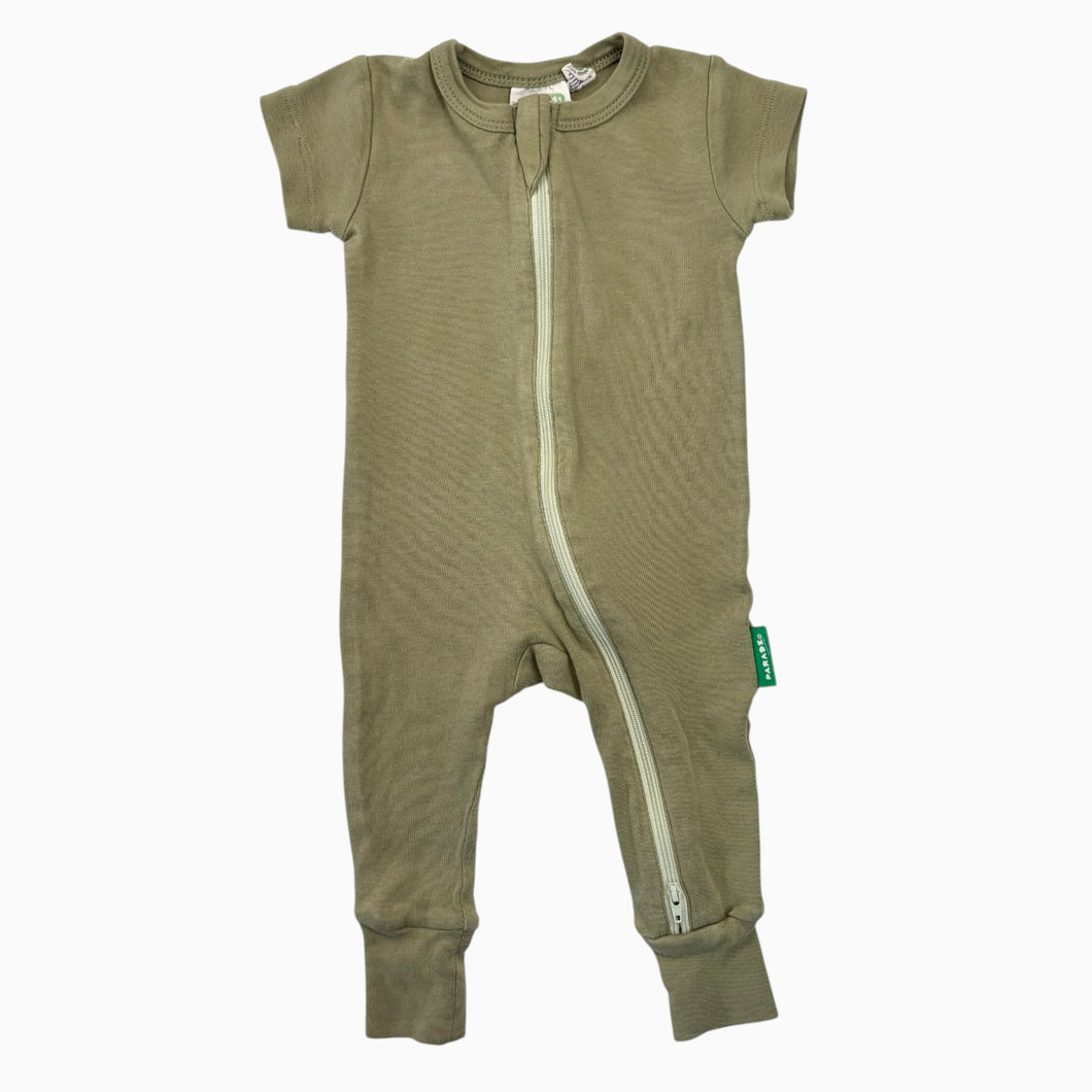 Pyjama kaki en coton bio 3-6M
