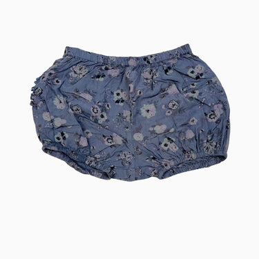 Bloomer bleu gris à imprimé floral lilas 12M