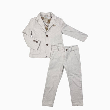 Ensemble blazer avec pantalon en lin et coton 3Y