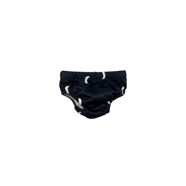 Maillot couche noir 'lunes' S 9-12M