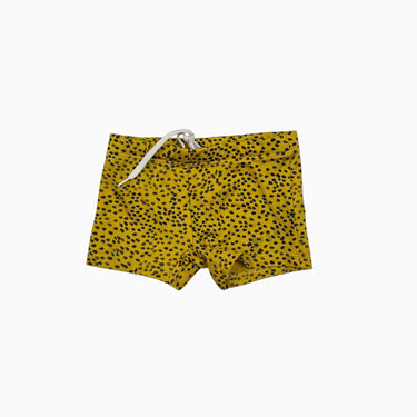 Maillot sans filet intégré ocre à pois 18-24M