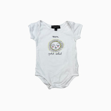 Cache-couche blanc 'Mon petit soleil' 3-6M