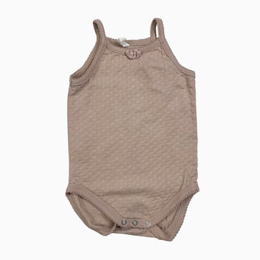 Cache-couche rose pointelle 3-6M