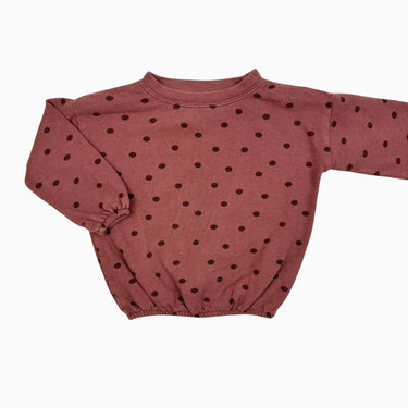 Pull framboise à pois 12-18M