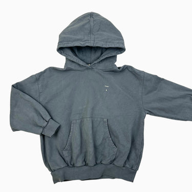 Pull gris à capuchon en coton bio 5-6Y