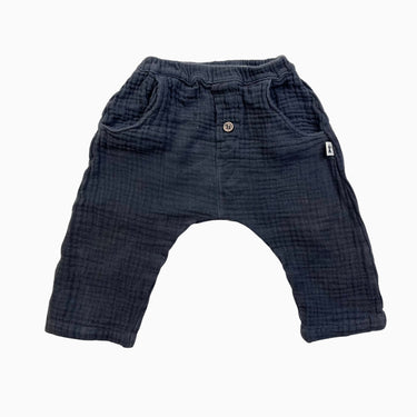 Pantalon anthracite en mousseline 6M