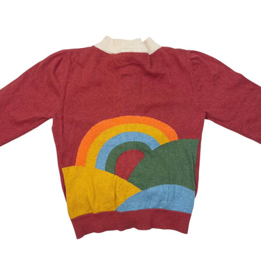 Cardigan paprika en tricot de coton bio 6-7Y