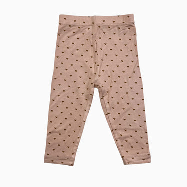 Legging rose 'coeurs' modal 3-6M