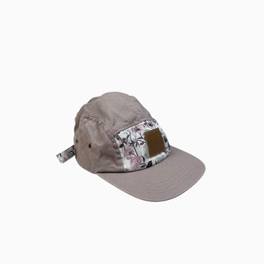 Casquette taupe fleuri 52-56CM
