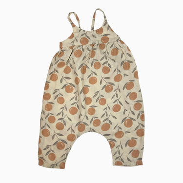 Combi pêche 'oranges' en lin et viscose 3-6M