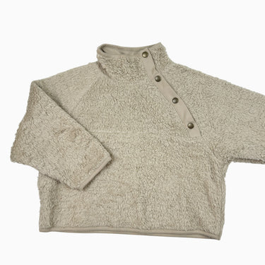 Pull greige en peluche 3-4Y
