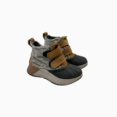 Bottines grises et noires à velcros 11US