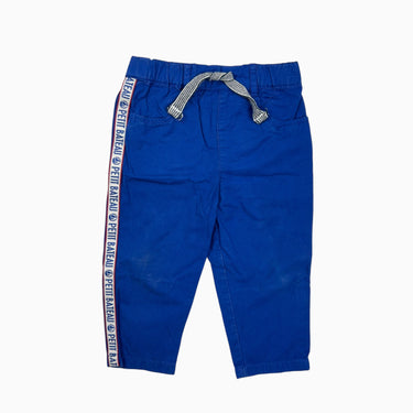Pantalon bleu avec liseré 24M
