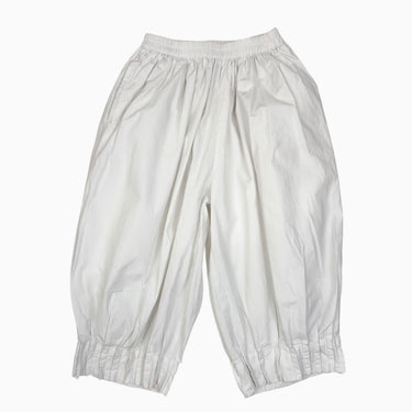 Pantalon blanc style bloomer cropped 120CM 6-7Y
